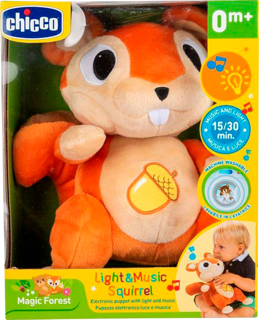 М'яка музична іграшка Chicco Білка (10063.00) (8058664119554) - зображення 5