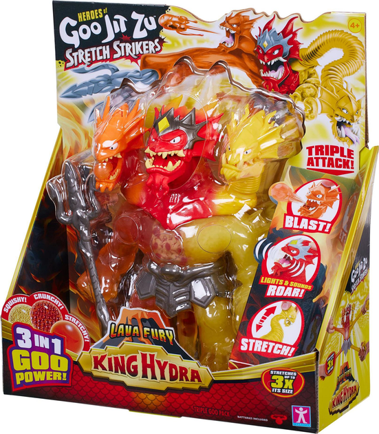 Rozciągliwa figurka GooJitZu Bohaterowie GooJitZu Król Gniew Hydra (630996429488) - obraz 4