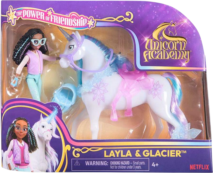 Zestaw z lalką i jednorożcem Spin Master Akademia Jednorożców Layla i Lodowy (SM23203/6072675) (681147061927) - obraz 2
