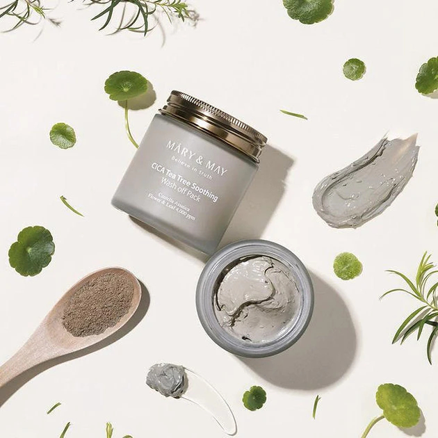 Маска для обличчя Mary&May Cica Tea Tree Soothing Wash Off Pack заспокійлива 125 г (8809670681579) - зображення 5
