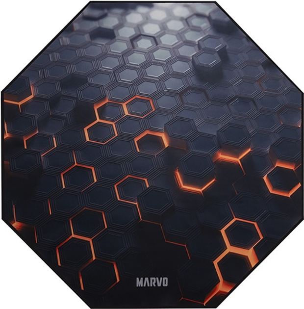 Килимок під ігрове крісло Marvo GM03 1100 x 1100 x 2 мм Black (6932391936092) - зображення 1