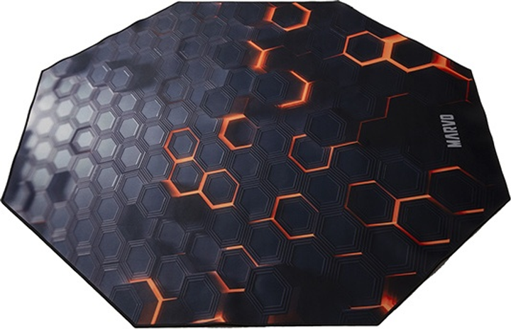 Килимок під ігрове крісло Marvo GM03 1100 x 1100 x 2 мм Black (6932391936092) - зображення 3