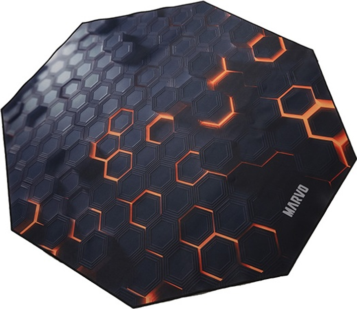 Килимок під ігрове крісло Marvo GM03 1100 x 1100 x 2 мм Black (6932391936092) - зображення 4