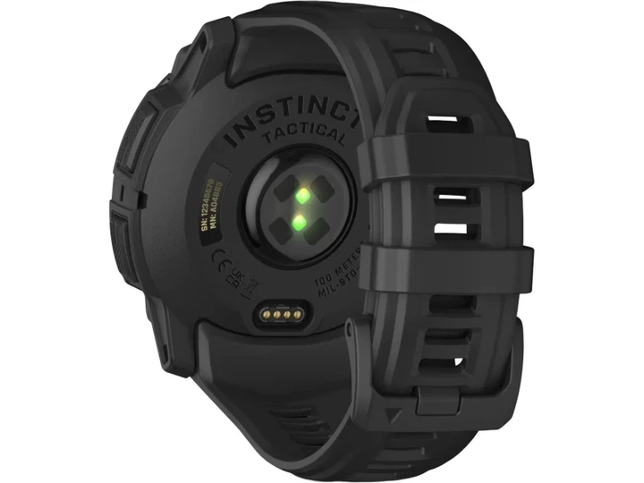 Смарт-годинник Garmin Instinct 3 50mm AMOLED Tactical Edition Black with Black Band (010-03020-50/90) - изображение 2