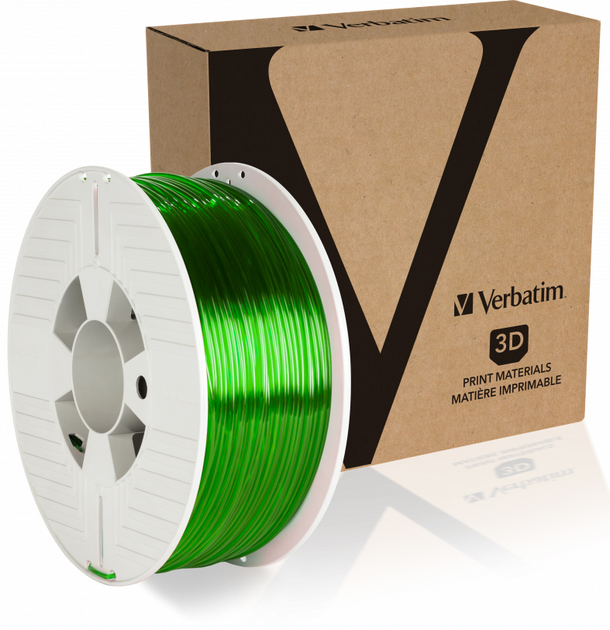 PET-нитка Verbatim для 3D принтера 2.85 мм 1 кг Зелена (55065) - зображення 3