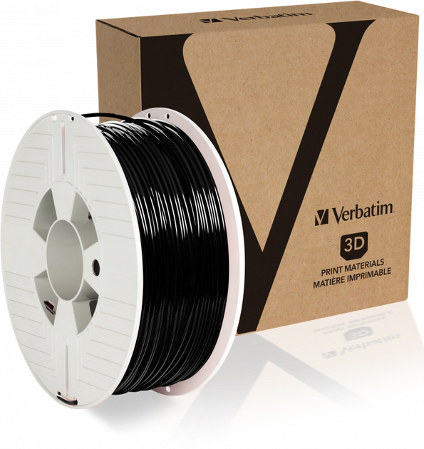 PET-нитка Verbatim для 3D принтера 2.85 мм 1 кг Чорний (55060) - зображення 3