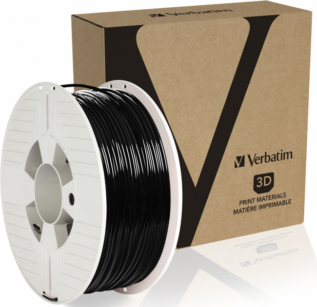 Filament do wkładu Verbatim 2.85 mm 1 kg Black (55327) - obraz 3
