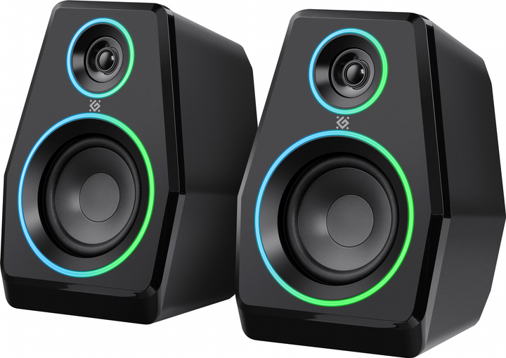 System akustyczny Defender Solar 10 LED Bluetooth USB Black (4745090828726) - obraz 1