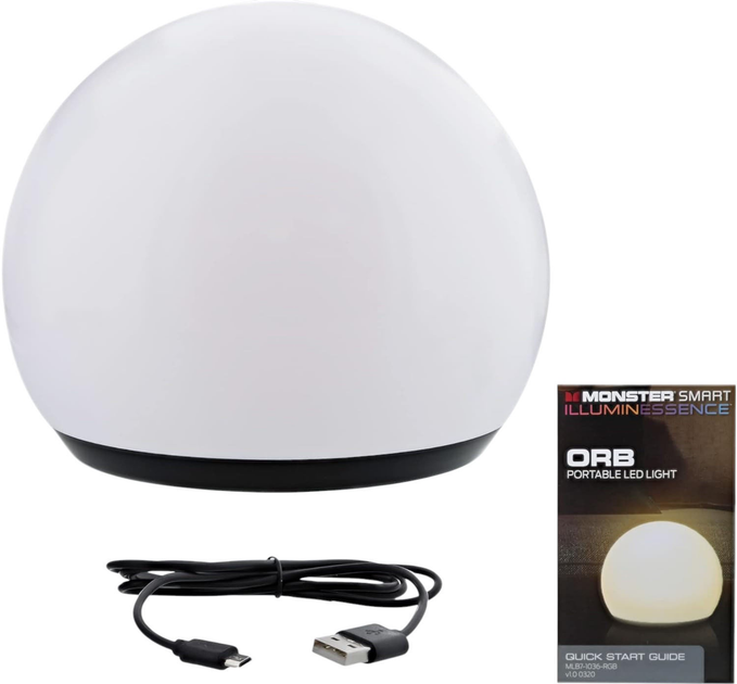 Inteligentna lampa Monster ORB Smart Portable LED Light (MLB71036WW) - obraz 2