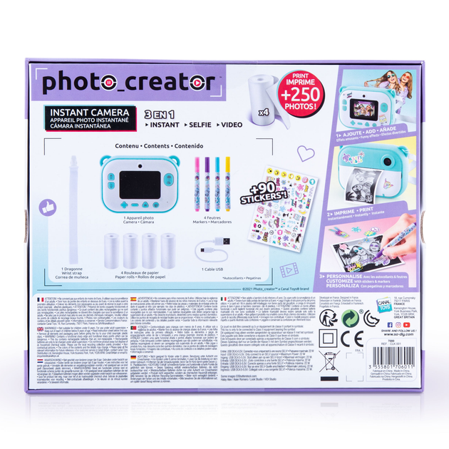 Цифрова камера для дітей Canal Toys Studio Creator Instant Camera з принтером миттєвого друку (CLK001) - зображення 15