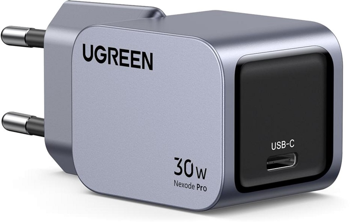 Мережевий зарядний пристрій Ugreen X703 Nexode Pro 30W USB-C GaN Fast Charger 35006 (6941876230068) - зображення 2