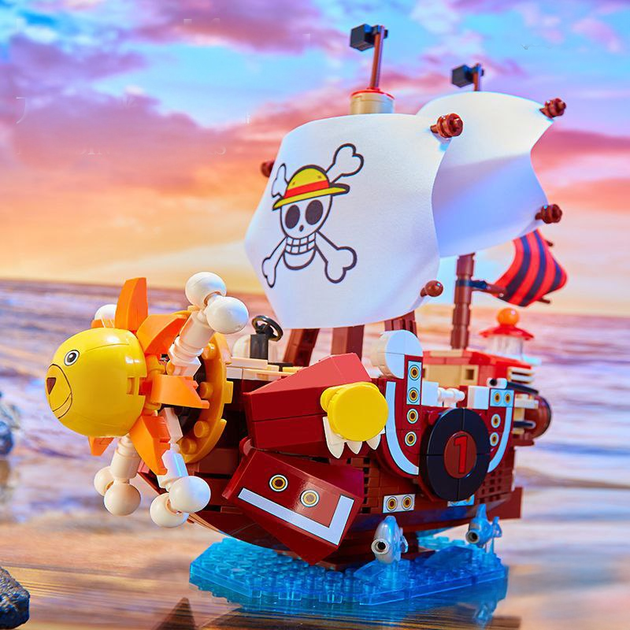 Большой конструктор блочный корабль Ван Пис Луффи Зоро One Piece