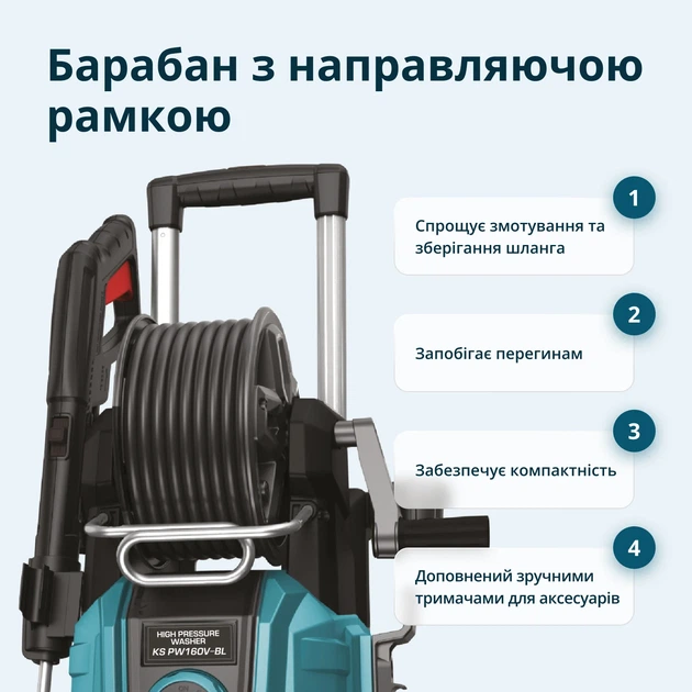 Мойка высокого давления Konner&Sohnen KS PW160V-BL - изображение 6
