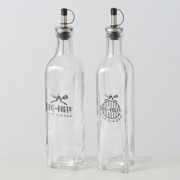 Zestaw butelek na dressing Boltze BBQ z dozownikiem 2 x 500 ml (4066076479627) - obraz 5