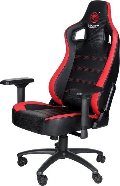Fotel gamingowy Marvo CH-118 Black/Red (6932391920145) - obraz 2