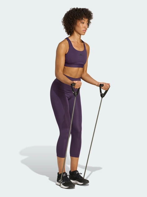 Спортивный топ для фитнеса женский Adidas Tlrdreact Training JW4874 XS-CD Фиолетовый (4068809016215) - Фото 3 Спортивный топ для фитнеса женский Adidas Tlrdreact Training JW4874 XS-CD Фиолетовый (4068809016215) - изображение 3