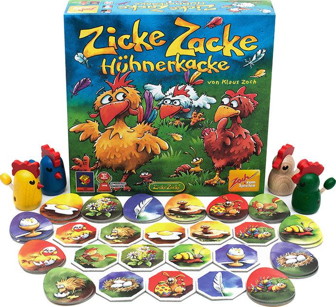 Настільна гра Стиль життя Zicke Zacke Huhnerkacke Курчачі перегони (218007) (4015682218007) - зображення 3