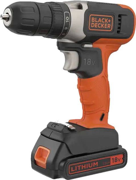 Wkrętarka akumulatorowa Black+Decker (BCD001C1) - obraz 1