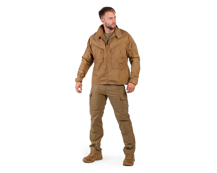 Чоловіча куртка-кітель Sturm Mil-Tec Chimera Combat Jacket койот розмір 2XL - Фото 2 Чоловіча куртка-кітель Sturm Mil-Tec Chimera Combat Jacket койот розмір 2XL - зображення 2