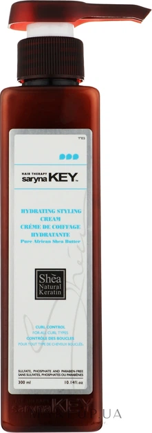 Зволожувальний крем для волосся - Saryna Key Curl Control Keratin Treatment Pure African Shea Cream 300ml (318781-138825) - Фото 1 Зволожувальний крем для волосся - Saryna Key Curl Control Keratin Treatment Pure African Shea Cream 300ml (318781-138825) - изображение 1