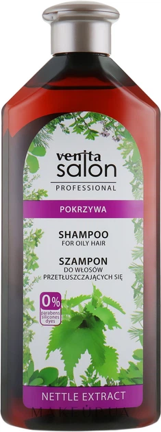 Шампунь для жирного волосся - Venita Salon Professional Nettle Extract Shampoo 500ml (587467-97969) - Фото 1 Шампунь для жирного волосся - Venita Salon Professional Nettle Extract Shampoo 500ml (587467-97969) - изображение 1