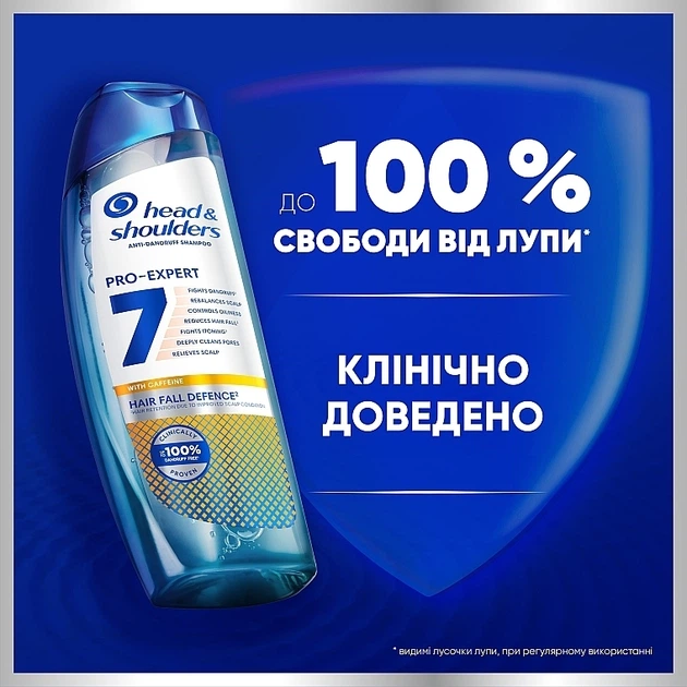 Шампунь проти лупи "Захист від випадіння волосся з кофеїном" - Head & Shoulders Pro-Expert 7 With Caffeine 250ml (1315366-3975461) - Фото 3 Шампунь проти лупи "Захист від випадіння волосся з кофеїном" - Head & Shoulders Pro-Expert 7 With Caffeine 250ml (1315366-3975461) - изображение 3