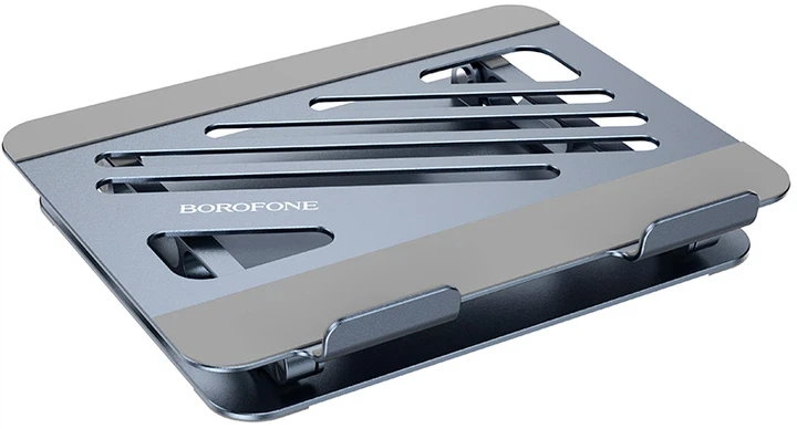 Подставка для ноутбука BOROFONE BH115 Plus Vito metal notebook stand серая - изображение 2