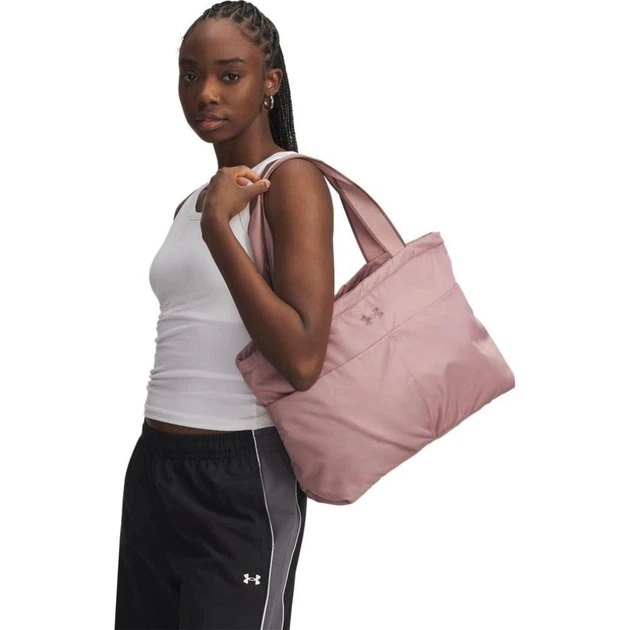 Сумка UA Studio Lite Tote 16L розовый Женская 45 х 25 х 14 см 1388920-673 - Фото 3 Сумка UA Studio Lite Tote 16L розовый Женская 45 х 25 х 14 см 1388920-673 - изображение 3