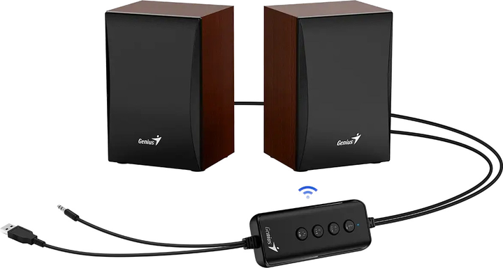 Акустична система Genius SP-HF380BT Brown (31730034400) - зображення 3