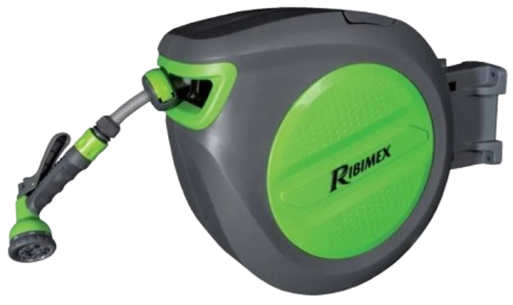 Wąż ogrodowy RIBIMEX automatyczny zwijacz 30 m (3700194423315) - obraz 1