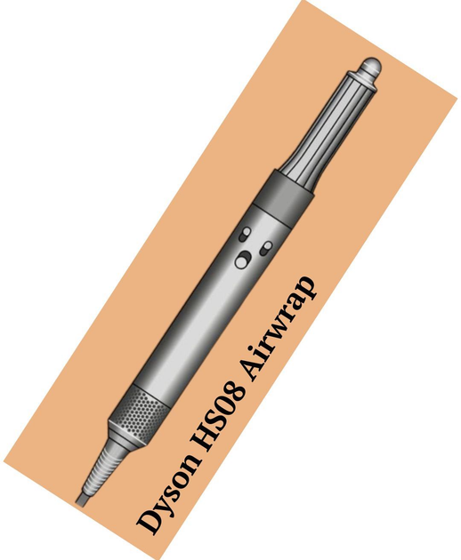 Stylizator do włosów Dyson HS08 Airwrap ID Straight/Wavy Aksamitna czerwień/Złoto (596926-01) - obraz 1