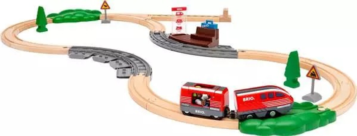 Zestaw pociągów Brio World Train z funkcją biegu bezwładnościowego 36102 (63610200) (7312350361025) - obraz 3
