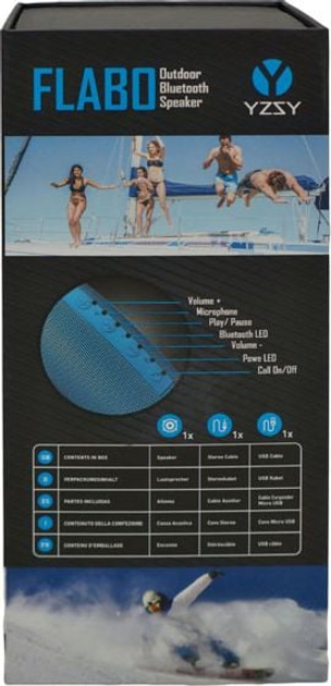 Портативна колонка YZSY FLABO Blue (8590274612471) - зображення 9