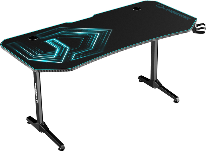 Biurko gamingowe ULTRADESK Frag XXL Black/Blue (UDESK-FX-BL) - obraz 5