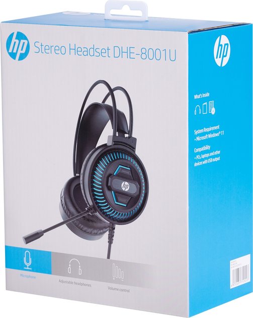 Słuchawki HP DHE-8001U Black - obraz 6