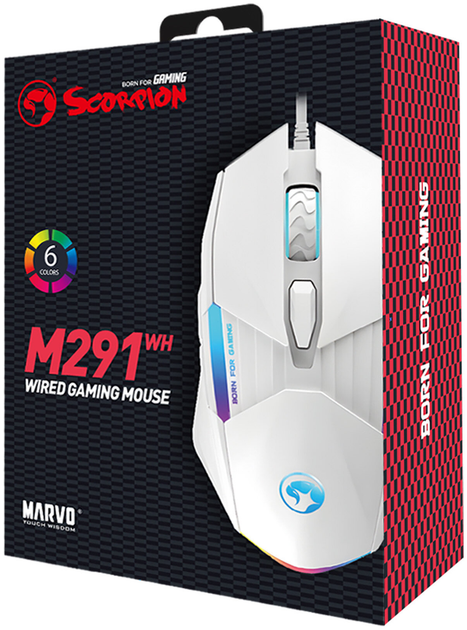 Миша Marvo M291 USB White (6932391932797) - зображення 8