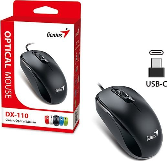 Миша Genius DX-110 USB-C Black (31010028401) - зображення 4