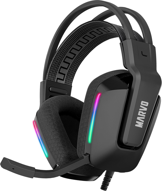 Słuchawki Marvo H8619 Black (QMMWM19EGB00) - obraz 1