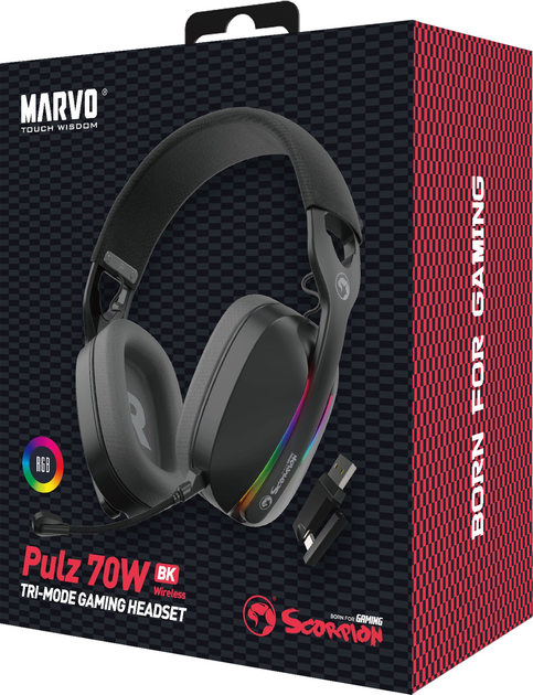 Навушники Marvo Pulz 70W Black (HG9086W BK) - зображення 9