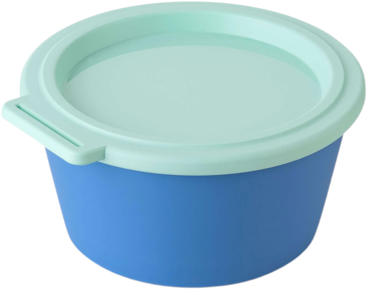 Pojemnik do przechowywania żywności Koziol Nora Box z pokrywką niebiesko-zielony 700 ml (4002942691250) - obraz 1