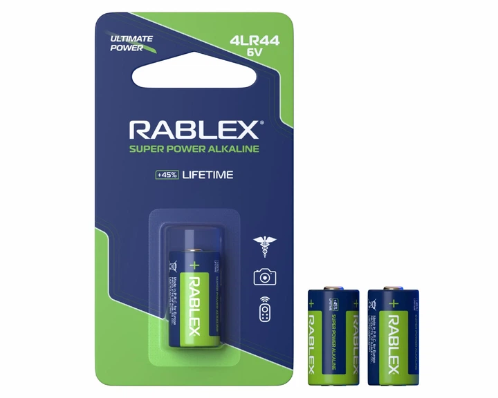 Батарейка Щелочная 6V Rablex 4LR44 blister card 1шт - изображение 2