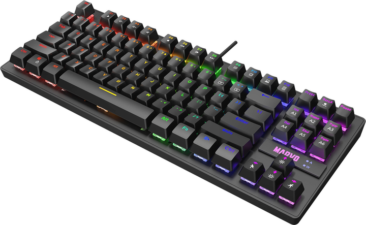 Клавіатура дротова Marvo KG901 Jixian Blue USB Black (KG901 CZ/SK) - зображення 2