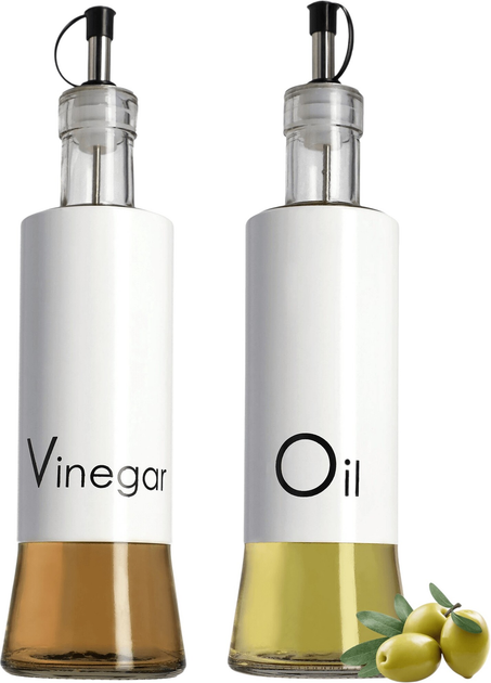 Zestaw butelek na oliwę i ocet Kadax z dozownikiem 2 x 320 ml (5903699436929) - obraz 1