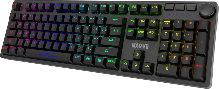 Klawiatura przewodowa Marvo KG954 Jixian Blue USB Black (KG954 EN) - obraz 2