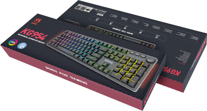 Klawiatura przewodowa Marvo KG954 Jixian Blue USB Black (KG954 EN) - obraz 8