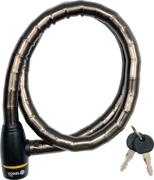 Zapięcie rowerowe VOREL Dwa klucze 18 x 100 cm 0.5 kg 77850 (5906083778506) - obraz 1