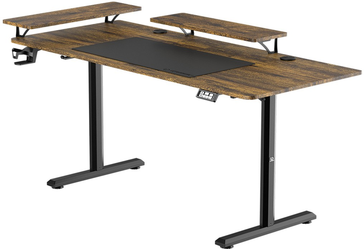 Biurko gamingowe ULTRADESK Highlander XXL Brown (UDESK-HGXL-OD) - obraz 6