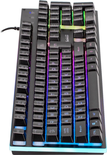 Klawiatura przewodowa Marvo K604 Soldat 20 USB Black (K604 CZ/SK) - obraz 4