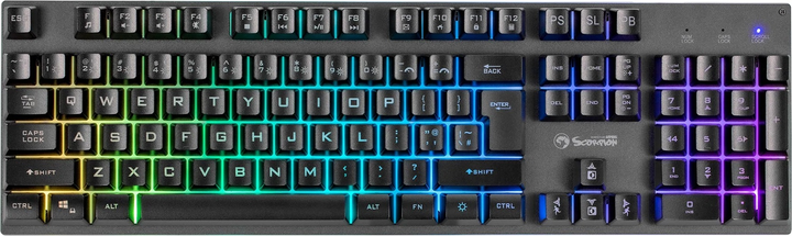 Klawiatura przewodowa Marvo K604 Soldat 20 USB Black (K604 CZ/SK) - obraz 1