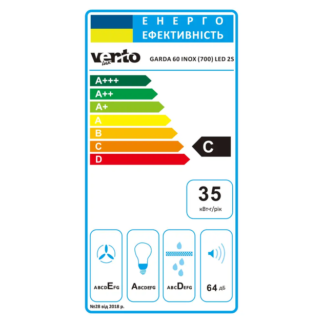 Вытяжка VENTOLUX GARDA 60 INOX (700) LED 2S - изображение 6